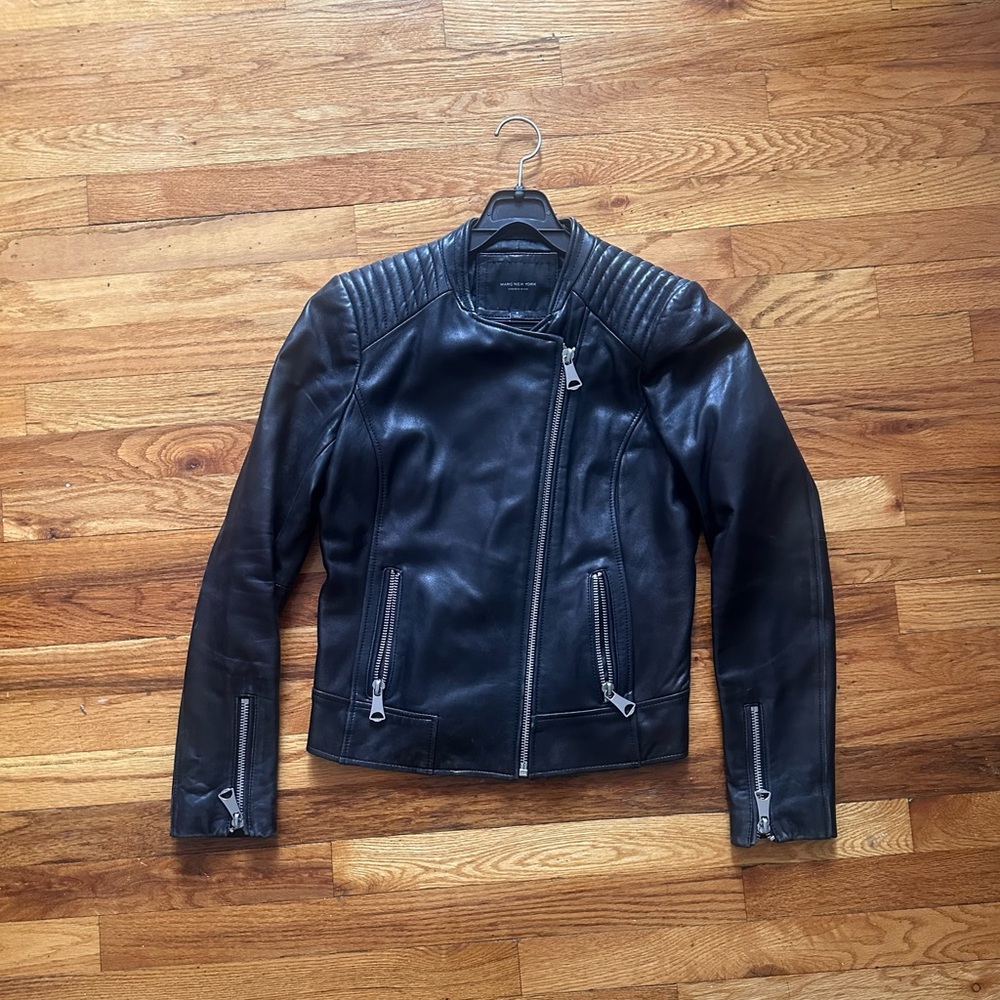 Marc New York Black Leather Jacket